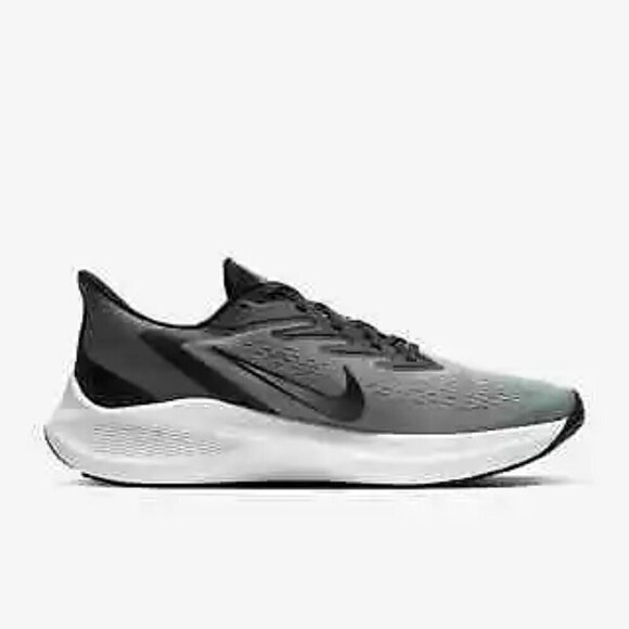 Nike Air Zoom Winflo 7 Running Shoes Gray Black White CJ0291 003 - Picture 1 of 10